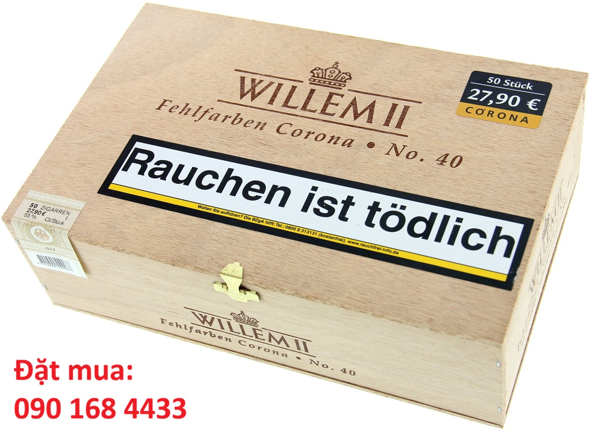 Xì gà Willem II Fehlfarben Corona No.40 - Đặt mua: 0901684433