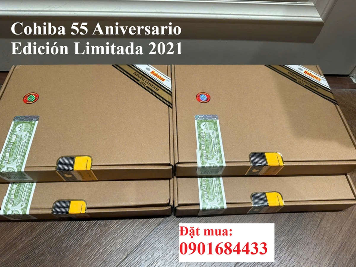 Cohiba 55 Aniversario Edición Limitada 2021 - Đặt mua: 0901684433