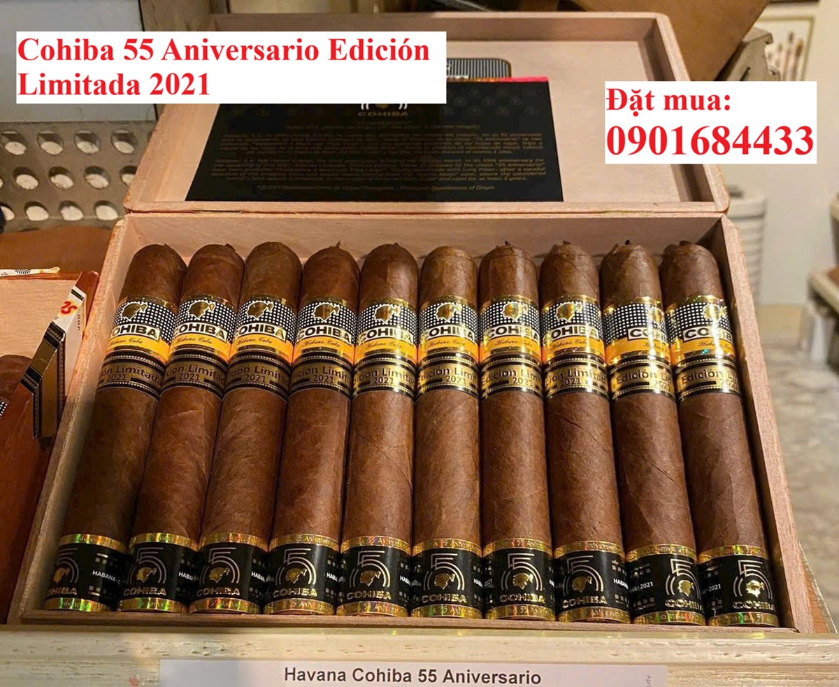 Cohiba 55 Aniversario Edición Limitada 2021 - Đặt mua: 0901684433