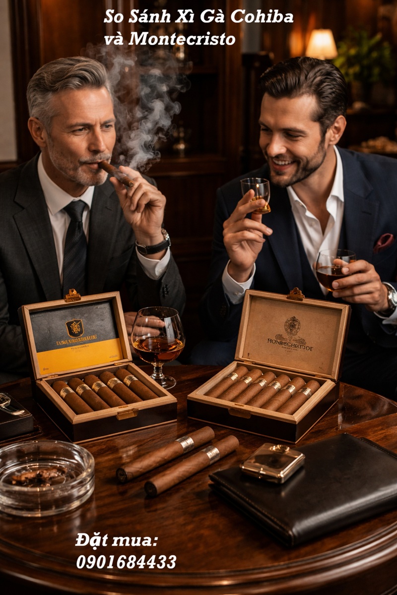 So Sánh Xì Gà Cohiba và Montecristo -Đặt mua: 0901684433