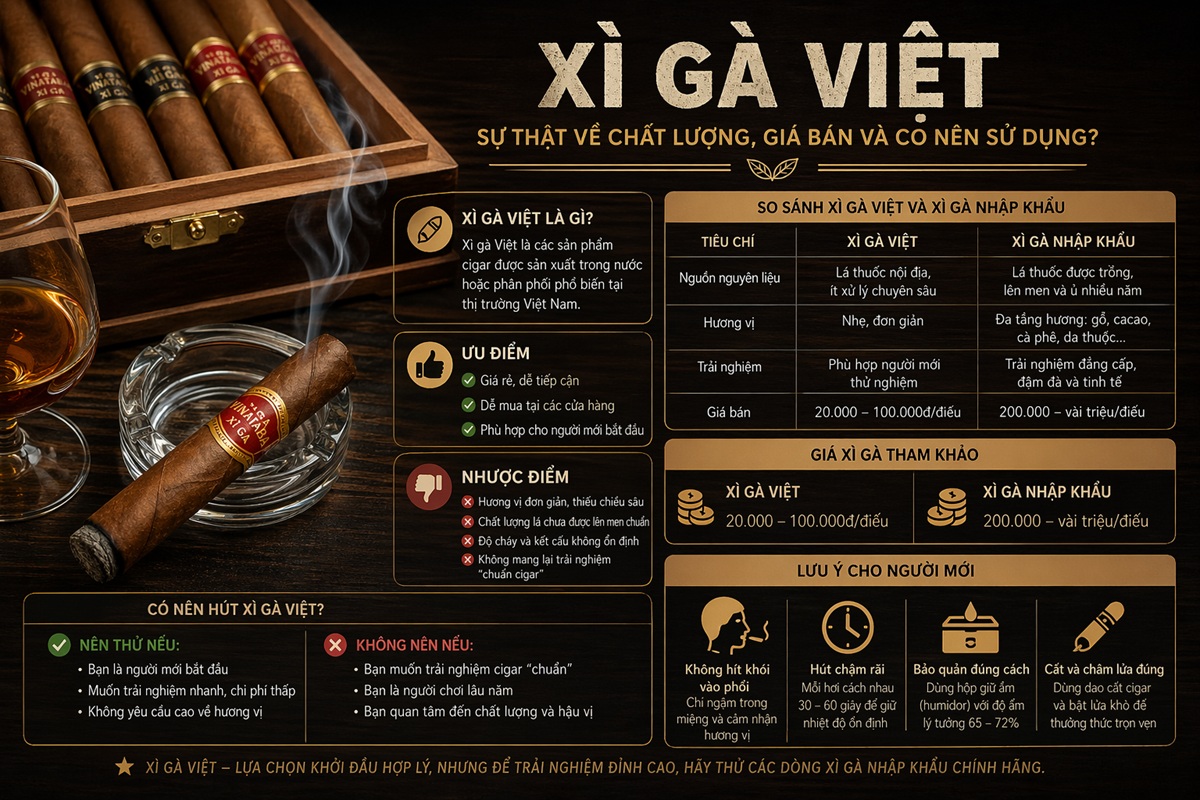 Xì gà Việt là gì? Có nên sử dụng không